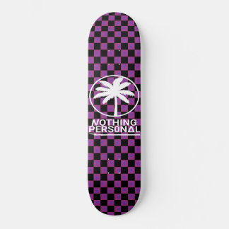 Skateboard Planche à roulettes à carreaux avec dégradé noir e