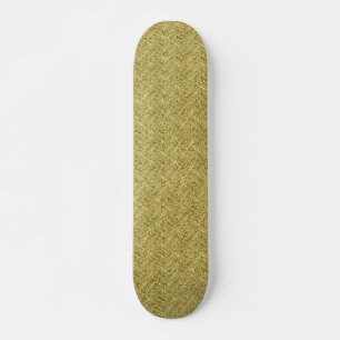 Skateboard planche à roulettes à effet paillettes or