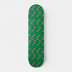 Skateboard planche à roulettes à motif de canne de bonbon