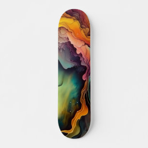 Skateboard Planche à roulettes abstraite