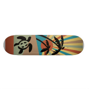 Skateboard Planche à roulettes abstraite de paysage marin
