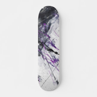 Skateboard Planche à roulettes abstraite en marbre violet éle