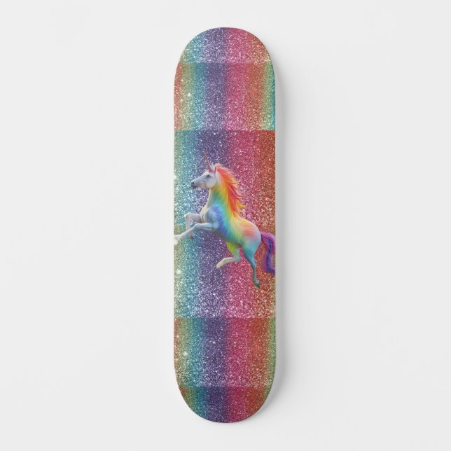 Skateboard Planche à roulettes arc-en-ciel (Recto)