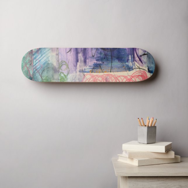 Skateboard Planche à roulettes artistique moderne (Art mural (Horz))