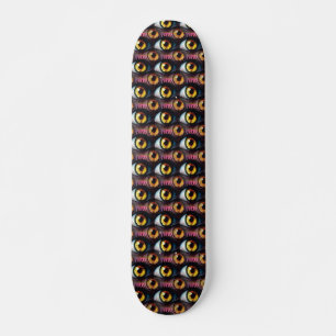 Skateboard Planche à roulettes aux yeux très cools et effraya
