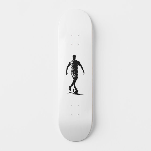 Skateboard Planche à roulettes avec art de silhouette de joue (Recto)