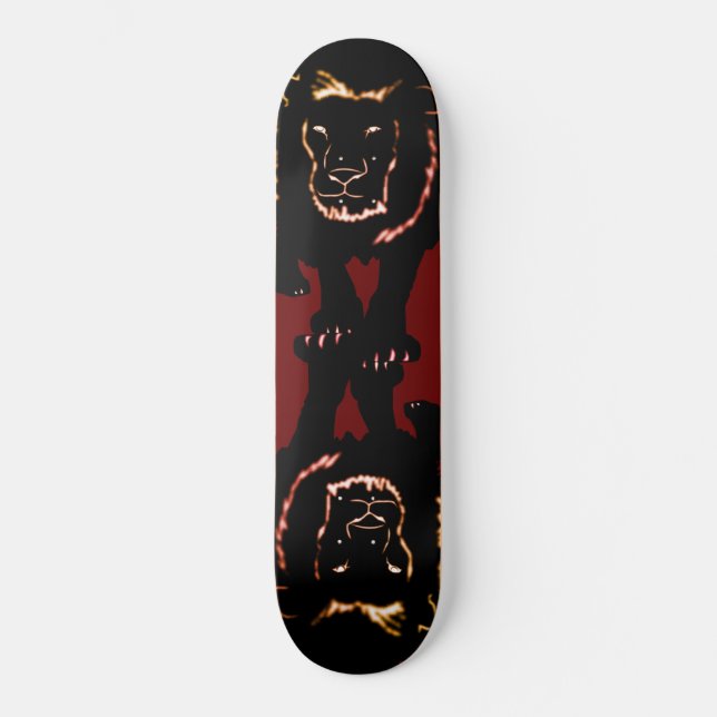 Skateboard Planche à roulettes avec Lion (Recto)