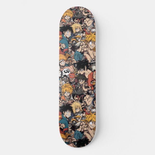 Skateboard Planche à roulettes avec motif mignon d'anime mang (Recto)