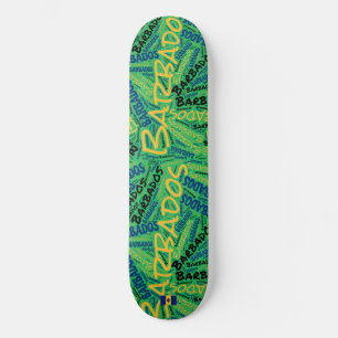 Skateboard Planche à roulettes Barbade Fierté nationale Wordc