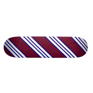 Skateboard Planche à roulettes blanche et bleue marron
