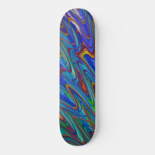 Skateboard planche à roulettes bleu