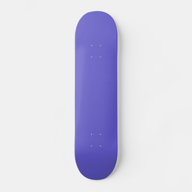 Skateboard Planche à roulettes bleu fleur solide (Recto)