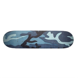 Skateboard Planche à roulettes bleue de Camo