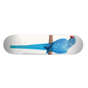 Skateboard Planche à roulettes bleue de perroquet de Ringnec