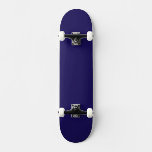 Skateboard Planche à roulettes bleue minimaliste Déco de sk