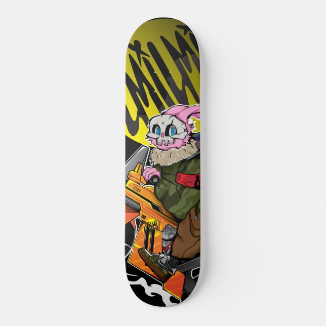 Skateboard Planche à roulettes Bunnypink (Recto)