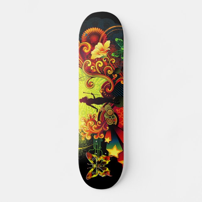 Skateboard Planche à roulettes Butterfly Art 20A (Recto)