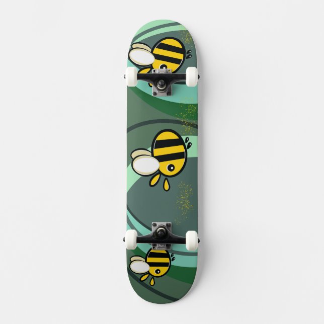 Skateboard Planche à roulettes Buzzy Bees (Recto)