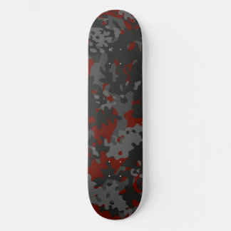 Skateboard Planche à roulettes Camo Rouge Noir Gris