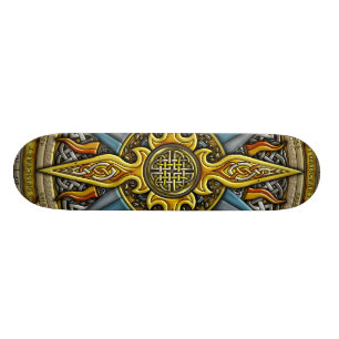 Skateboard Planche à roulettes celtique de boussole
