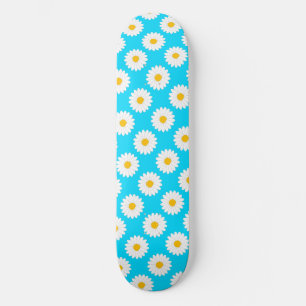 Skateboard Planche à roulettes ciel bleu motif fleur de margu