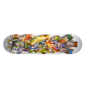 Skateboard Planche à roulettes colorée multi empilée de