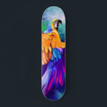 Skateboard Planche à roulettes colorée - Peinture<br><div class="desc">Beau perroquet coloré - Peinture MIGNED</div>