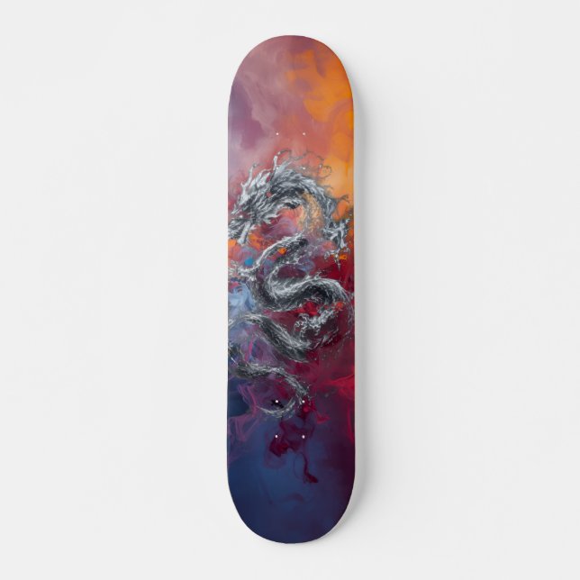 Skateboard Planche à roulettes cool dragon (Devant)