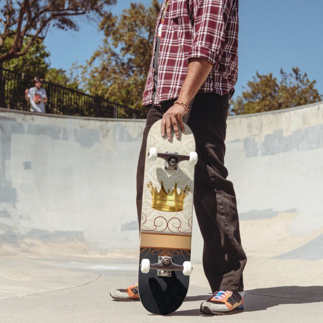 Skateboard Planche à roulettes Cool Royal Crown. (Extérieur 2)