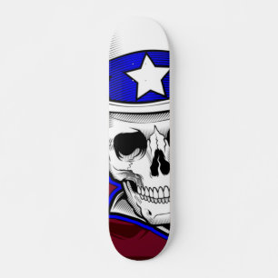 Skateboard Planche à roulettes - Crâne Tatouage Portant un Ch