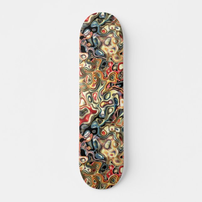 Skateboard Planche à roulettes d'art abstrait (Devant)