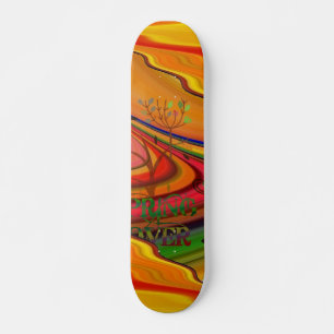 Skateboard Planche à roulettes d'art abstrait d'amant de