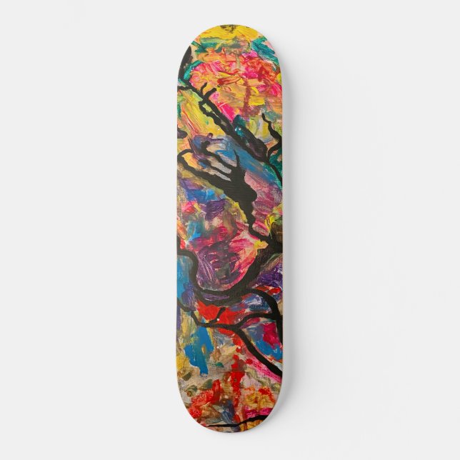 Skateboard Planche à roulettes d'art moderne - Arbre de lutte (Recto)