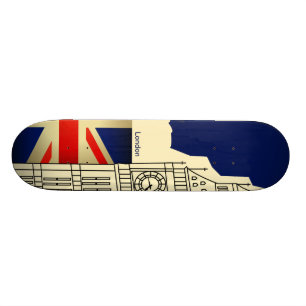Skateboard Planche à roulettes de Big Ben de drapeau de