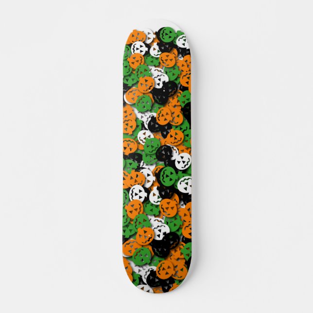 Skateboard Planche à roulettes de confettis de Jack O'Lantern (Devant)