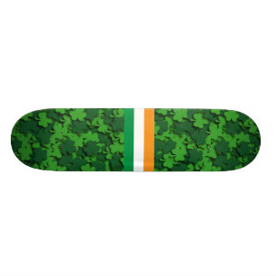 Skateboard Planche à roulettes de confettis de shamrock