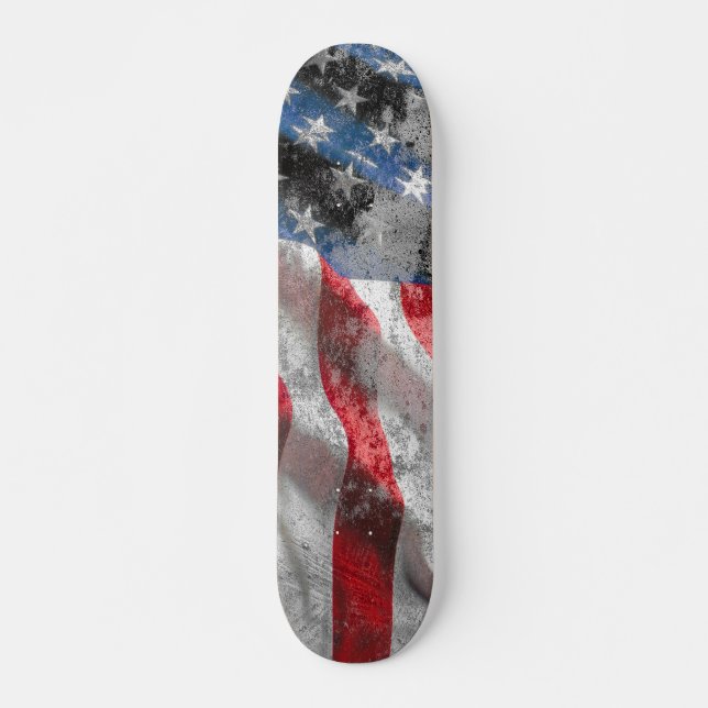 Skateboard Planche à roulettes de drapeau des USA (Devant)