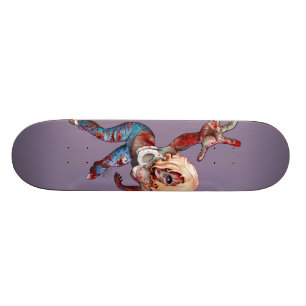 Skateboard Planche à roulettes de fille de zombi