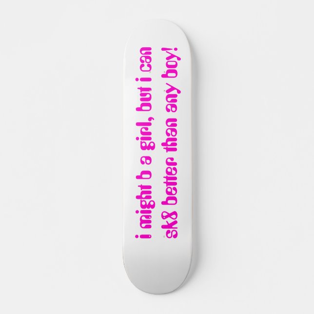 SKATEBOARD PLANCHE À ROULETTES DE FILLES SEULEMENT (Devant)