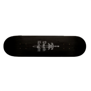 Skateboard planche à roulettes de logo de chevalier de la