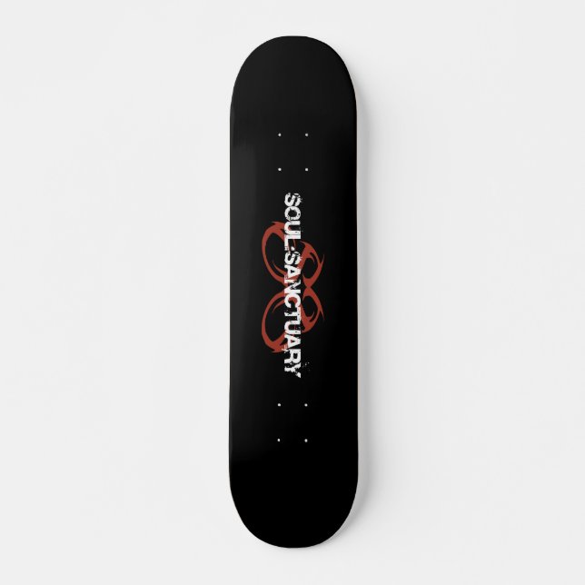 Skateboard Planche à roulettes de logo de sanctuaire d'âme (Devant)