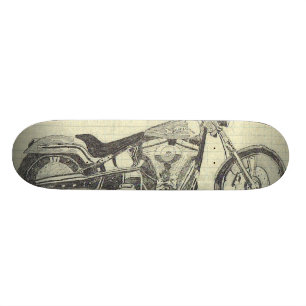 SKATEBOARD PLANCHE À ROULETTES DE MOTO