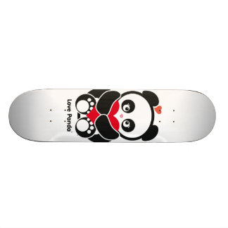 Skateboard Planche à roulettes de Panda® d'amour mini