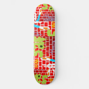 Skateboard Planche à roulettes de pistolage de Graffitti