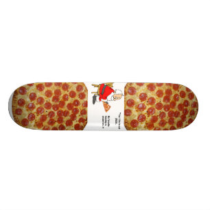 Skateboard planche à roulettes de pizza