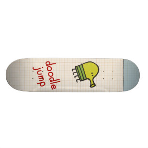 Skateboard Planche à roulettes de saut de griffonnage