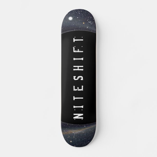 Skateboard Planche à roulettes "de trou noir" par Niteshift (Recto)