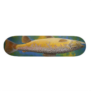Skateboard Planche à roulettes de truite Brown