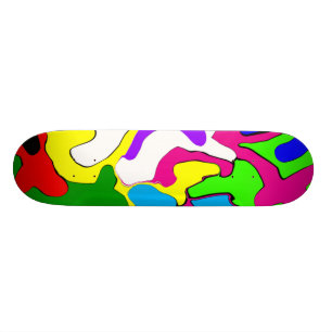 Skateboard Planche à roulettes déformée colorée