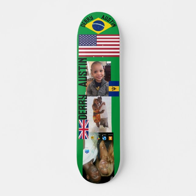 Skateboard Planche à roulettes DERRY AUSTIN 7 3/4" (Devant)